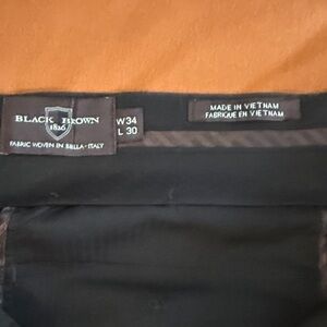 Black Brown 1826 Elegant Dark Trousers